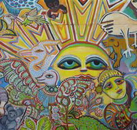 The Painting of Life by Mirka Mora - Kalgoorlie Accommodation
