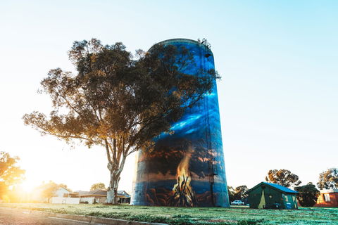 Deniliquin Water Tower Mural - Kalgoorlie Accommodation 1