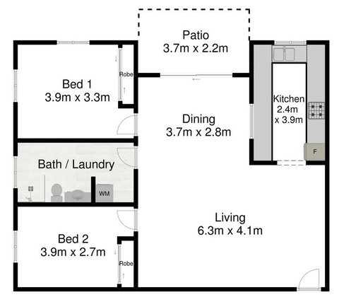 Spacious 2 Bedroom Beach Side Apartment - Close To Shopping Centre With Coles, Health Food Shop, Sushi, Pizza, Cafes, Hairdresse - Kalgoorlie Accommodation 2
