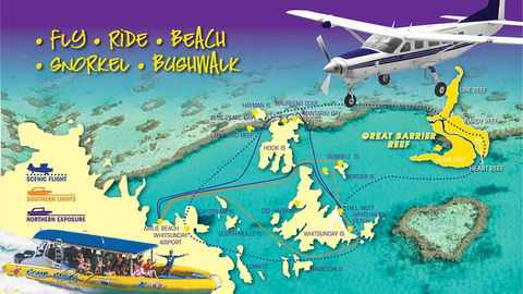 Scenic Flight - Great Barrier Reef, Heart Reef, Whitehaven Beach & Hill Inlet! - Kalgoorlie Accommodation 0